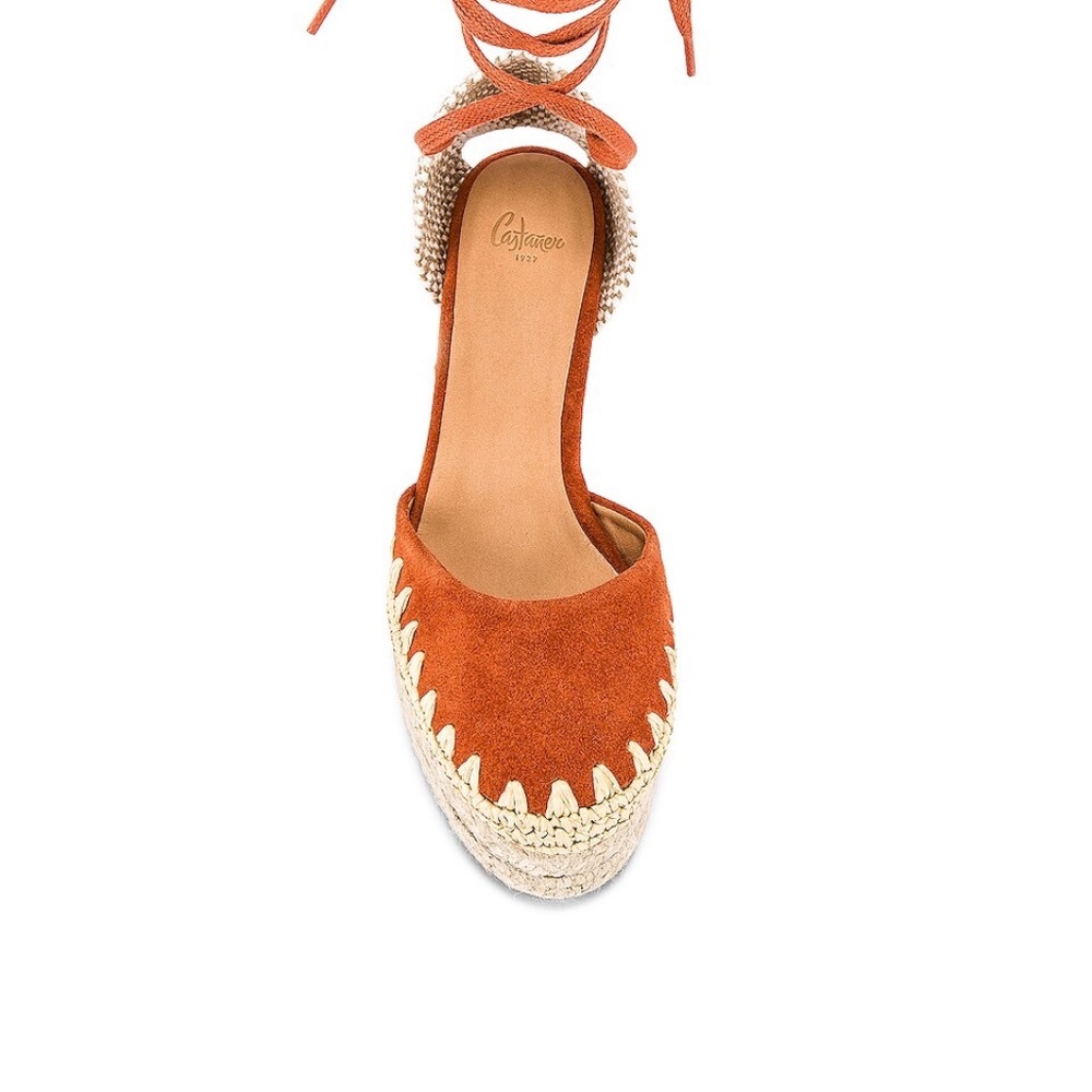 Castaner Cavan Terracotta Suede Espadrilles 6 New in Box